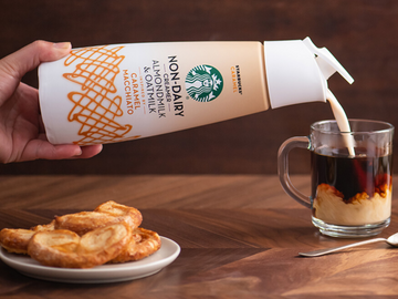 Starbucks Launching Vegan Caramel and Hazelnut Creamers